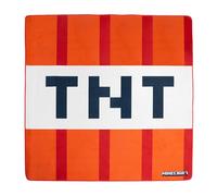 Phoenix-Minecraft Cubo TNT Alfombra, a Rayas, Color Rojo, 120 x 120 cm (Quadratisch) (887101TNT)