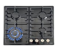 Phoenix PE-603T Cocina A Gas De 4 Fuegos Horno De Empotrar Negro Emaillado