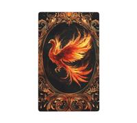 Phoenix - Placa de pared en blanco con diseño de pájaro mítico, diseño de fantasía, cubierta decorativa para interruptor de luz, 1 banda para cocina, baño, tamaño 11,4 x 7 cm
