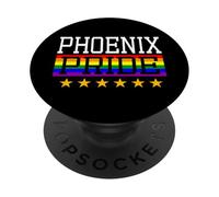 Phoenix Pride Arizona Bandera de Arco Iris LGBT Gay Lesbianas Queer PopSockets PopGrip Adhesivo