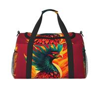 Phoenix Print - Bolsa de equipaje de viaje, plegable, impermeable, ligera, con correa para el hombro