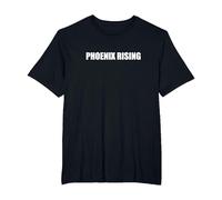 Phoenix Rising Camiseta, Hombre Tallas Grandes, Negro, 5X Alto