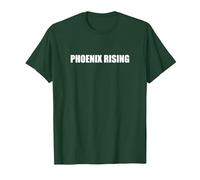 Phoenix Rising Camiseta, Hombre, Verde Bosque, XL