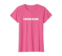 Phoenix Rising Camiseta, Mujer, Rosa Jaspeado, L