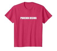 Phoenix Rising Camiseta, Niños, Rojo Jaspeado, 4 años