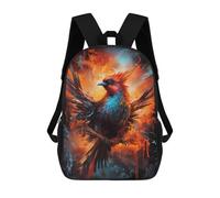 Phoenix Rising Fantasy Artwork Mochilas Impresas En 3D Para Niños 17inch Mochilas De Moda Informales Para El Día A Día, Bolsas De Viaje, Mochilas Informales Para Exteriores Para Niños Y Niñas