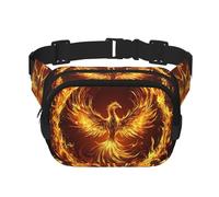 Phoenix Rising - Riñonera de doble capa para hombres y mujeres, riñonera ajustable para viajes, senderismo, correr, ciclismo, festivales