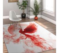 Phoenix Rug 180x300 Alfombra área tapetes orientales Dormitorio | Alfombras voladoras estampado animales salón sala juegos oficina lavables antideslizantes interiores