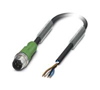 Cable de conexión SAC-4P-M12MS/5,0-PUR M12 PIN: 4 machos rectos de 5 m...