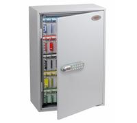 PHOENIX SAFE Company Gabinete de Llaves comerciales Phoenix KC0605E Gancho con Cerradura electrónica, Metal, Gris, 300 Hooks