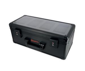 Phoenix Shield 69078 - Maleta de almacenamiento larga para tarjetas graduadas PSA - Caja de transporte rígida con cerradura TSA, ideal para viajes
