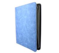 Phoenix Shield 69109 - Álbum azul efecto piel 9 bolsillos para tarjetas en toploader (360 tarjetas) - Carpeta rígida con cremallera lateral
