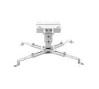 Phoenix Soporte Universal para Proyector | Montaje en Techo y Pared con Inclinación Ajustable | Compatible con Proyectores Multimedia | Acero Resistente | Blanco