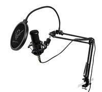 Phoenix Streamcast Pro Micrófono Streaming Cardioide con Brazo Extensible