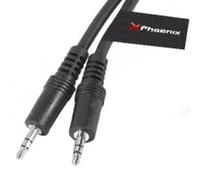 Phoenix technologies 3m 3.5mm cable de audio 3,5mm negro