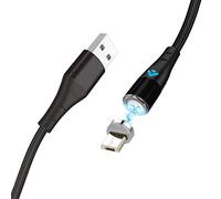 Cable de carga rápida 3a y datos - magnético - micro usb - 1 m