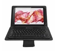 Funda slim phoenix para tablet hasta 10 pulgadas universal teclado bluetooth negra