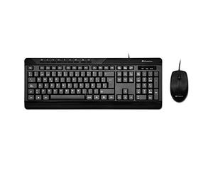 Phoenix Technologies - Pack De Teclado Y Ratón Con Cable, Teclado Qwerty Español, Color Negro