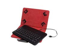 Funda universal + teclado con cable phoenix para tablet / ebook 7-8'' negra micro usb