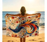 Phoenix Toalla Playa 200 x 150 Resistente a la arena Secado rápido Ligero, Toalla Playa Grande 150x200cm Suave Cómodo como Gym Yoga Sauna Toallas Baño Grandes Exterior Travel Essentials Color XTLS0040