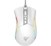 Phoenix Void Ratón Gaming USB 12000 DPI Blanco 7 Botones Huano Sensor Pixart