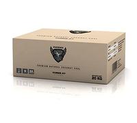 PhoenixCoal 27 briquetas de carbón natural de coco y carbón de cachimba, para cachimba y parrilla, insípida, inodoro, larga duración, bajo contenido de cenizas (20 kg)