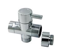 PHOEWON - Inversor de 3 vías G 1/2" Inversor de ducha de repuesto de latón para cuarto de baño, adaptador de ducha