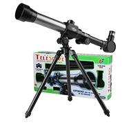 PHOEWON Telescopios astronómicos para niños, telescopio de ciencia temprana con trípode, portátil, juguete educativo para niños, principiantes, observar estrellas del cielo, observar pájaros