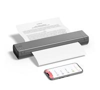 PhoFuta M08F Impresora Térmica A4, Siempre Contigo con Bluetooth, Una Mini Impresora de Viaje con Papel de Copia A4 Sin Tinta, Compatible con iOS/Android