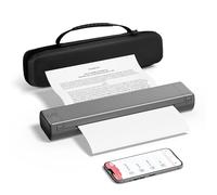 PhoFuta M08F Impresora Térmica A4, Siempre Contigo con Bluetooth, Una Mini Impresora de Viaje con Papel de Copia A4 Sin Tinta, Compatible con iOS/Android