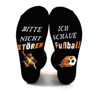 PHOGARY Bitte Nicht Stören Ich schaue Fußball Lustige Socken für Männer, Geburtstagsgeschenk Vatertag Herrentag Kleinigkeiten Fußball Geschenke Neuheit Socken für Teenager Jungen Sohn Papa Mann Opa,