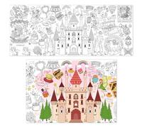 PHOGARY Mantel para colorear para niños, mantel de pintura para niños, papel para colorear, mantel de papel, mantel para colorear para niñas, 72 x 30 pulgadas