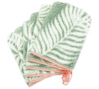 PHOGARY Toallas Faciales, Manoplas de Microfibra para el baño, Toallitas Desmaquillantes Reutilizables Facial Toallas, Suave para Todo Tipo de Piel,15x21cm, Verde