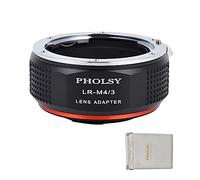 PHOLSY Adaptador de Objetivos Leica R a M4/3 para Lente de Montura Leica R/LR y Cuerpo de Cámara Micro Four Thirds M4/3 (MFT Micro 4/3) Montura Compatible con Olympus Panasonic Lumix Leica R-MFT