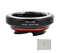 PHOLSY Adaptador de Objetivos PK a Leica M Enfoque Manual con 6-bit Coding para Lente de Montura Pentax K y Cuerpo de Cámara Leica M Montura, PK-Leica M