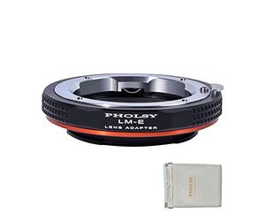 PHOLSY Adaptador Montura Compatible con Objetivos Leica M LM, Zeiss ZM y Cuerpo de Cámara Sony E, a1, a9 II, a7S III/II, a7R V/IV/III/II, a7R a7C a7 IV/III/II, a7 a6600 a6500 a6400 a6300 Tipo NEX