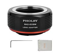 PHOLSY Adaptador Montura Manual para Objetivos M42 y Cámara Canon EF-M