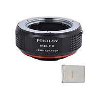 PHOLSY Adaptador Montura Manual para Objetivos Minolta MD y Cámara Fuji X