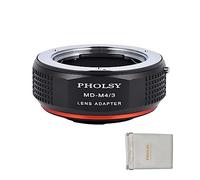 PHOLSY Adaptador Montura Manual para Objetivos Minolta MD y Cámara M4/3