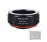 PHOLSY Adaptador Montura Manual para Objetivos Olympus OM y Cámara M4/3