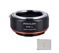 PHOLSY Adaptador Nikkor F a L para Lente de Montura Nikkor F (AI) y Cuerpo de Cámara Leica L Montura para Leica SL2, SL2-S, CL, TL2, Lumix S5, S1, BS1H, Sigma fp, fp L, Compatible con Nikon F-Leica L