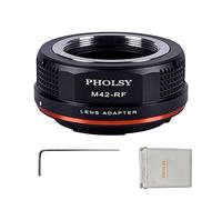 PHOLSY Adaptador Objetivos Montura Compatible con Objetivos Montura M42 42mm y Cuerpo Cámara Canon RF, EOS R, R6 Mark II, R7, R8, R10, R3, R5, R5C, R6, EOS RP, R50, M42-RF, 42mm-RF