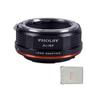 PHOLSY Adaptador Objetivos Montura para Objetivos Nikkor F (AI) y Cuerpo Cámara Canon RF, EOS R, R6 Mark II, R7, R8, R10, R3, R5, R5C, R6, EOS RP, R50, Compatible con Nikon F-RF