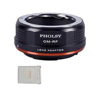 PHOLSY Enfoque Manual Adaptador de Objetivo Compatible con Objetivos Olympus OM y Cuerpo de Cámara Canon RF (EOS R-Type), OM a RF