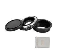 PHOLSY Enfoque Manual Adaptador de Objetivos con Palanca de Apertura, Vidrio óptico y Tapa, Compatible con Canon FD FL Montura Objetivos y Canon EOS EF Montura Cuerpo de Cámara, FD a EF