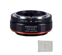 PHOLSY FD en Z Adaptador Objetivos Montura con Palanca de Apertura Compatible con Objetivos Montura Canon FD FL y Compatible con Nikon Z Cuerpo Cámara, Z FC, Z30, Z9, Z8, Z6 II, Z7 II, Z5, Z50, FD-Z