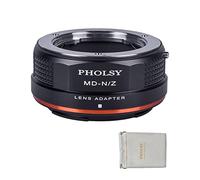 PHOLSY MD en Z Adaptador Objetivos Montura Compatible con Objetivos Montura Minolta Rokkor MD/MC/SR y Compatible con Nikon Z Cuerpo Cámara para Z FC, Z30, Z9, Z8, Z6 II, Z7 II, Z5, Z50, MD-Z
