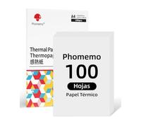Phomemo 100Pcs Carta Termica A4 Per Stampante Portatile M08F M834 M832D | Gran Durabilidad | Compatible Con TATTMUSE A285M A28U Y Otras Impresoras Térmicas | Para Contratos, Material Didáctico