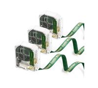Phomemo 3 cintas de etiquetas de cinta de satén M950 M960. Compatible con Brother P-Touch M Cintas MK231 M-K231 M231,12 mm x 2 m, oro sobre verde. Compatible con Brother PT-M95 PT-85 PT-70BM PT-90
