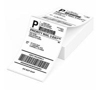 Phomemo - 4X6 etiquetas de impresora térmica, 100 piezas de etiquetas blancas plegadas para impresoras de etiquetas 241bt/D520bt/b246d, compatibles con impresoras de etiquetas MUNBYN, Phomemo, Rollo